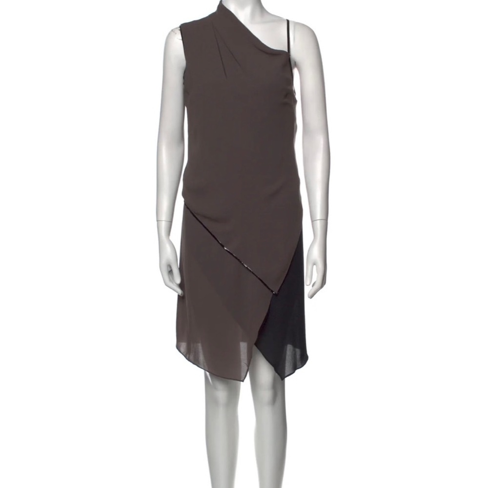Helmut Lang Asymmetrical Knee Length Dress